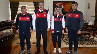 Vali Yılmaz, 112 Personellerini Kabul Etti