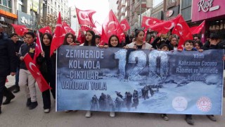 Vanda 120 kahraman çocuk anısına yürüyüş düzenlendi
