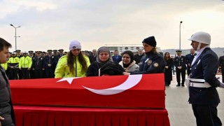 Yalovada kalp krizi geçirerek vefat eden polis memuru için tören