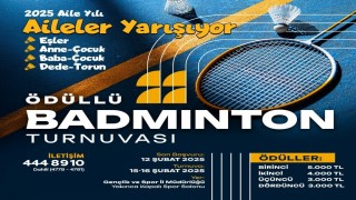 Yeşilyurt Belediyesi Aileler İçin Badminton Turnuvası Düzenliyor