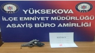 Yüksekovada silah ve uyuşturucu ele geçirildi