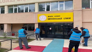 Yükümlülerden okullarda temizlik ve bakım çalışmaları