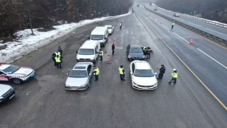 185 araç trafikten men edildi 16 sürücüye alkolden işlem yapıldı