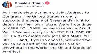ABD Başkanı Trump bir kez daha Grönland halkına seslendi: Sizi parçamız olmaya davet ediyoruz