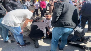 Adıyamanda devrilen motosikletteki 2 kişi yaralı