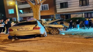 Ağaca çarpan otomobilin sürücüsü hayatını kaybetti