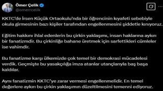 AK Parti Sözcüsü Çelik: KKTCde kıyafeti sebebiyle öğrencinin okula girmesinin engellenmesini şiddetle kınıyoruz