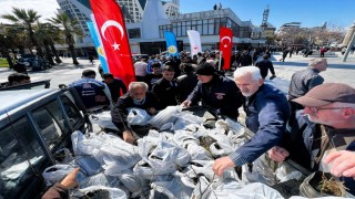 Akçakoca ve Gölyakada fidan dağıtıldı