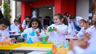 Alanyada çocuklar Bilim Şenliğinde buluştu