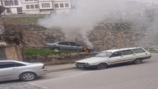 Ankarada araç yangını