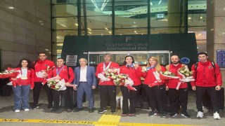 Avrupa şampiyonu milli atıcılar Ankaraya döndü