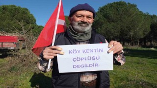 Balıkesirde köylülerin katı atık tesisine tepkisi