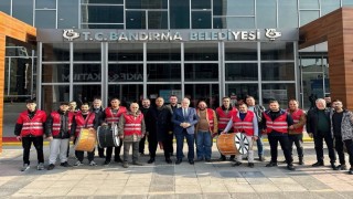 Bandırmada Ramazan davulcuları göreve hazır
