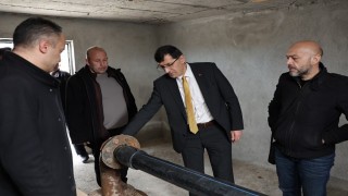 Başkan Eyüp Kahveci, Geven Mahallesindeki sıcak su sondaj tesisini inceledi