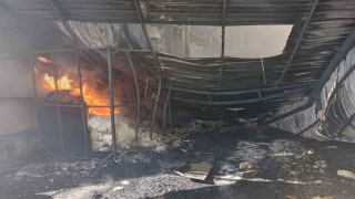 Başkentte fabrika yangını