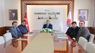 Bayburt taş fabrikasının durumu toplantıda değerlendirildi