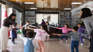 Belediyenin çocuk atölyelerinde eğlenceli etkinlikler
