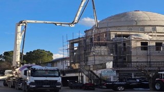 Beyağaç Çarşı Cami inşaatında sona yaklaşıyor