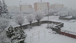 Bingöl güne karla uyandı