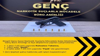 Bingölde ruhsatsız tabanca ele geçirildi