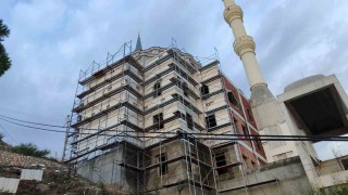 Bodrum Yahşideki cami inşaatında sona yaklaşılıyor