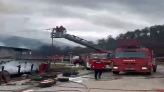 Boluda dün faaliyeti durdurulan, konaklama tesisinde yangın