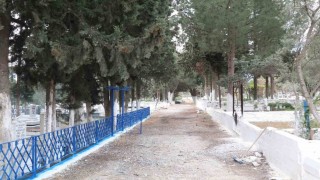 Bozdoğanda bayram öncesi mezarlık bakımları tamamlandı