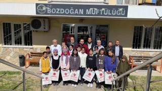 Bozdoğanda dereceye giren öğrenciler ödüllendirildi