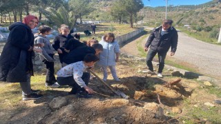 Bozyazıda fidanlar toprakla buluşturuldu