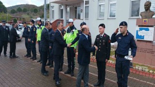 Çanda bayramlaşma töreni gerçekleştirildi