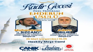 Canikte Kadir Gecesine özel program