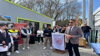 Çaycumada okul sporları tenis yıldızlar grup maçları heyecanı