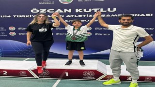 Cengiz Ebubekir Karayılan, atletizmde Türkiye 3üncüsü oldu