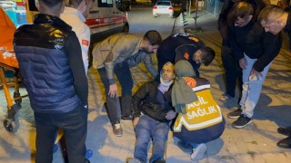 Çorluda otomobille çarpışan elektrikli bisikletli yaralandı