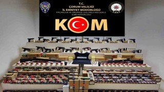 Çorum merkezli 30 ilde düzenlenen silah kaçakçılığı operasyonunda 16 tutuklama