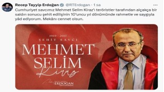 Cumhurbaşkanı Erdoğan, şehit Savcı Mehmet Selim Kirazı andı