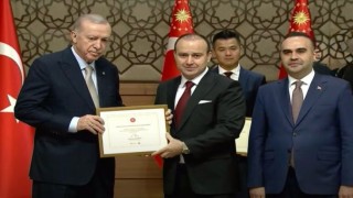 Cumhurbaşkanı Erdoğandan Bursalı firmaya teşekkür belgesi