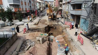 Denizciler Caddesinde altyapı çalışmalarının yüzde 55i tamamlandı