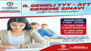 Denizli Büyükşehir il genelinde TYT ve AYT deneme sınavı yapıyor