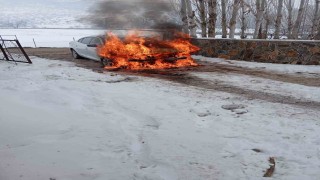 Depoyu ısıtmak isterken aracını yaktı