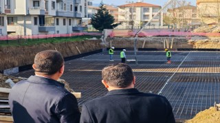 Depremde hasar gören okulun yerine yenisi yapılıyor