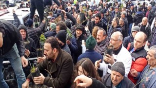 Devrek Orman İşletme Müdürlüğü fidan dağıtımında bullundu