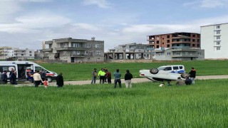 Direğe çarpan otomobil takla attı: 4 yaralı