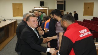 Doğan, personelleriyle bayramlaştı