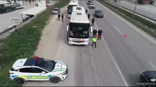 Dron destekli Yolun sonu bayram olsun denetimleri sıklaştı