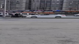 E-5e ters istikametten giren kadın ortalığı birbirine kattı; o anlar kamerada