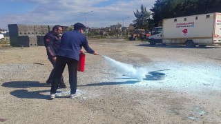 Efeler Belediyesi personeline yangın eğitimi