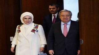 Emine Erdoğan, New Yorkta BM Genel Sekreteri Guterres ile görüştü