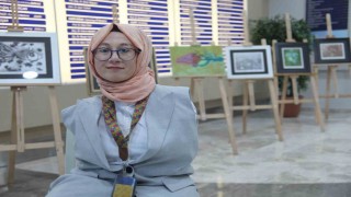 Engelsiz kadın ressama Medicana Konyadan destek