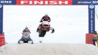 Erciyesin zirvesinde Dünya Kar Motosikleti Şampiyonası için ger sayım başladı